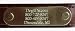 Engraved Brass Dog Collar Nameplate - Wide ()