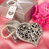 Exquisite heart shaped curio box