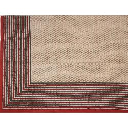 Buy Queen Bed Sheet in Cotton Block Print