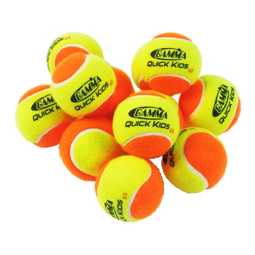 Gamma Quick Kids Tennis Balls For 60 Foot Court (12 Pack) , New, Free