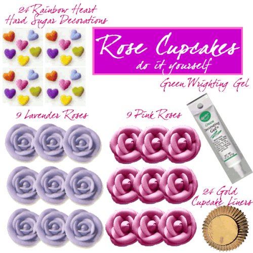 Roses Cakes - Do-It Yourself Cake or Cupcake Decorating Pkg. 2 - SAVE $2.38 by Lucks