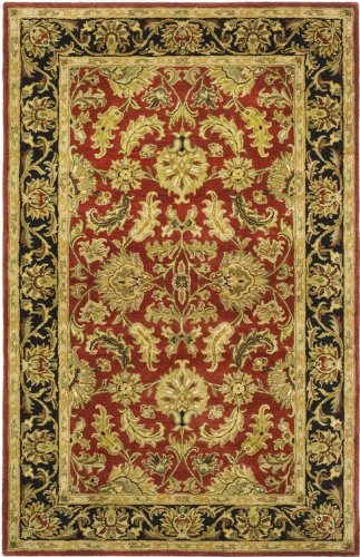 Safavieh Heritage Collection HG628C Handmade Burgundy and Black Hand-spun Wool Area Rug, 12 x 18-Feet