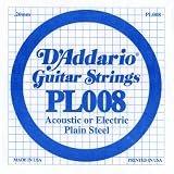 D addario Guitar String, E 1 st, 008