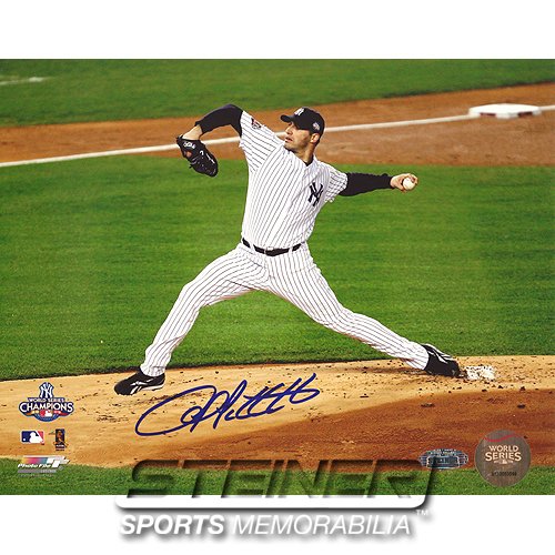 Steiner Sports MLB New York Yankees Andy Pettitte 2009 World Series Pitch Horizontal Photo