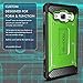 Galaxy J7 (2015) Case, Evocel [Explorer Series] Premium Hybrid Protector [Dual Layer][Belt Swivel Clip] for Samsung Galaxy J7 (SM-J700), Green (EVO-SAMJ7-ZZ12)