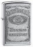 Original Zippo Windproof Lighter | Jack Daniels Label/High Polish Chrome | Lifetime Warranty