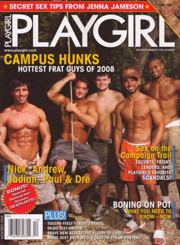Playgirl, November/December 2008 (Campus Hunks - Hottest Frat Guys of 2008!)