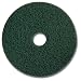 Glit 43219 TK Polyester Blend Emerald Stripping Pad, Synthetic Blend Resin, Minerals Grit, 19" Diameter, 175 to 350 rpm (Case of 5)