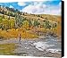 Fly Fisherman on the Ruby River Montana Canvas Print / Canvas Art - Artist Jennie Marie Schell