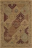 2' x 3' Rectangular Momeni BELMOBE-01BUR2030 Burgundy Color Machine Made Turkish Belmont Collection Rug