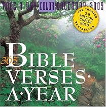 365 Bible Verses-A-Year Page-A-Day Calendar 2009 (Color Page-A-Day(r) Calendars)