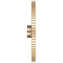 Boston Gear Spur Gear, 14.5 Pressure Angle, Brass, Inch, 16 Pitch