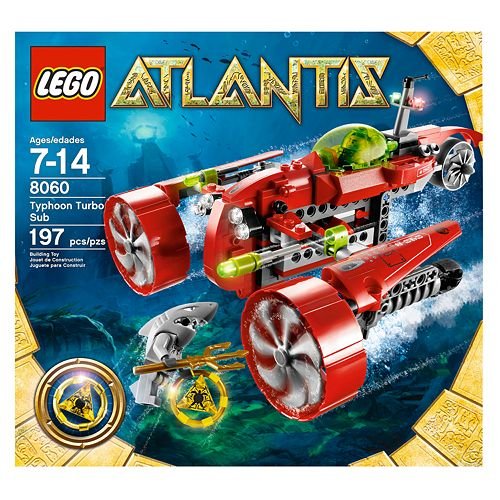 LEGO Atlantis Typhoon Turbo Sub Set 8060