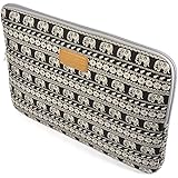 Case Star &reg; Bohemian Style Canvas Fabric 13-13.3 Inch Laptop Notebook Ultrabook Sleeve Bag Zipper Case for Apple Macbook Pro Retina Macbook Air 13 /13.3-Inch and Most Brands'13-Inch Laptop - HP Dell Toshiba ASUS Sony Lenovo Samsung (Elephant Home)