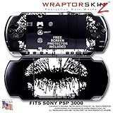 Big Kiss White on Black WraptorSkinz Skin and Screen Protector Kit fits Son ....