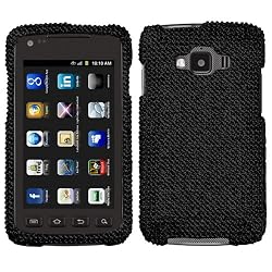 Samsung Rugby Smart Full Diamond Crystal Bling Protector Case - Black