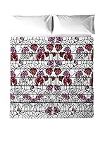 Montesinos Juego De Sábanas (Rojo/Morado/Negro)