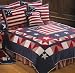Let Freedom Ring Twin Patriotic Americana Quilt