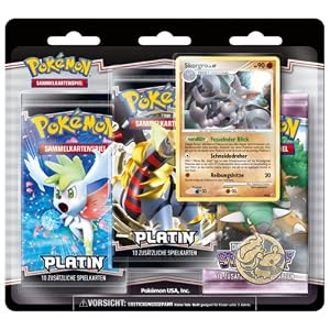Pokémon 20-12414-25483 - Platin 01 3er Blister Deutsch