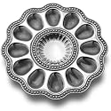 Wilton Armetale Flutes and Pearls Egg Tray