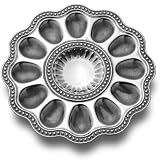 Wilton Armetale Flutes and Pearls Egg Tray