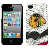 Chicago Blackhawks - Away Jersey design on iPhone 4 / 4S Thinshield Snap-On Case by Coveroo
