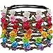 Chiffon Girls Wreath Flower Crown Garland Headbands Holiday Beach Hair Bands Elastic Headwear Set Of 9 Colors