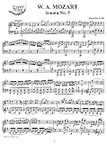 Mozart Piano Sonata No. 5 in G Major, K.283: Instantly download and print sheet music