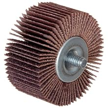 Merit High Performance Quick-Change Mini Grind-O-Flex Abrasive Flap Wheel, Threaded Shank, Ceramic Aluminum Oxide