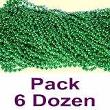 33 inch 07mm Round Metallic Green Mardi Gras Beads 6 Dozen (72 necklaces) 61OIPjfsE3L. SL160 33 inch 07mm Round Metallic Green Mardi Gras Beads 6 Dozen (72 necklaces)