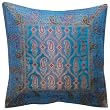 Pillow Cover Home Accessories India Handmade Gift Ideas Silk Fabric 16x16 inches (bcbr324)