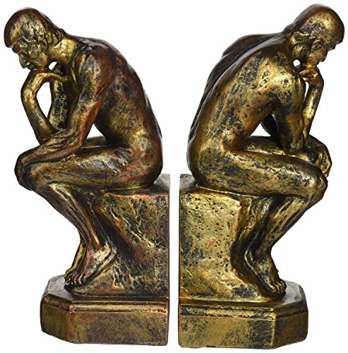 Thinker 75394 Bookends Pair 9"H
