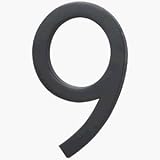Door Hardware: Hy-Ko Prod. FM-6/9 Satin Black Number