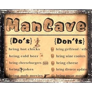Amazon.com: Mancave Beer funny sign bar tavern pub / bathroom vintage ...