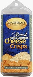 Parmesan & Italian Herb 3 oz. Grace Island Baked Cheese Crisps