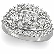 14K White Gold Diamond Ring - 1.33 Ct.
