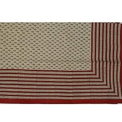 Home Decorating Cotton Sheet For Bed Block Print Twin Size (bssht659)