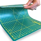 Crafty World Pro Quality Cutting Mat 12x18"-60% Off Today - Sturdy Self Healing Mat is the Perfect Cutting Mat For All Arts & Crafts - Use Our Cutting Mats for Quilting, Sewing, Workshop or Any Other Craft or Hobby - 10 Year 100% Money Back Guarantee!