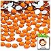The Crafts Outlet 144pc Rhinestones Round 8mm - Flatback Orange