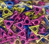 EyeLets Etc 1/8 Inch Anodized Triangle Shaped Eyelets Assortment, Pack of 100