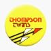 Thompson Twins - Into The Gap Graphic Logo on Yellow - 1