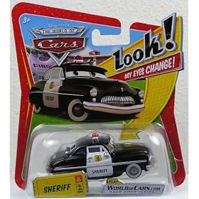 Disney / Pixar CARS Movie 1:55 Die Cast Car with Lenticular Eyes Sheriff