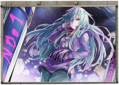 Canvas Wall Scroll Poster - Anime Kagerou Project Red Eyes Long Hair Blue Hair Girl Tsubomi Kido -RoyeanDK673571