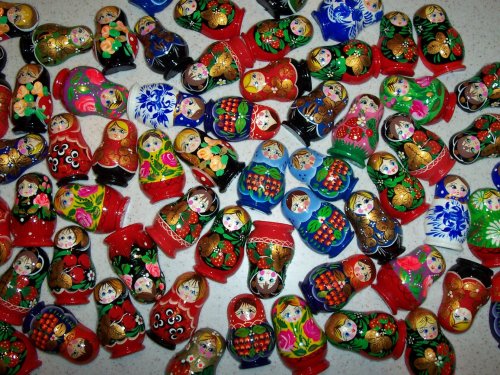Childrens Toyshop  Toys : Refrigerator Magnet Matrioshka Nesting Doll m.624