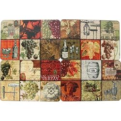 Winemakers Legacy hardboard cork backed placemats Boxed Set of 4