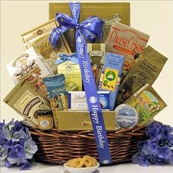 Best Wishes: Sweet & Salty Gourmet Birthday Gift Basket