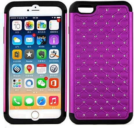 Starlight iPhone6 Plus case,Coolpin (TM) iPhone6 Plus Case Flash And Hard Design Fashion and Cool Cheap TPU+PC Case Cover For iPhone6 Plus. (purple)