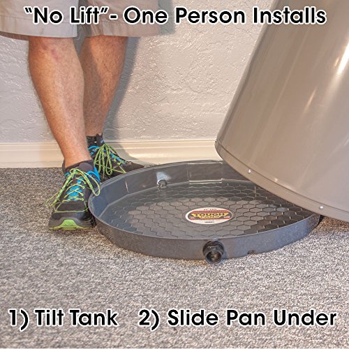 Tough Pans 23 inch PRO Hot Water heater Drain Pan Replace Metal Pans