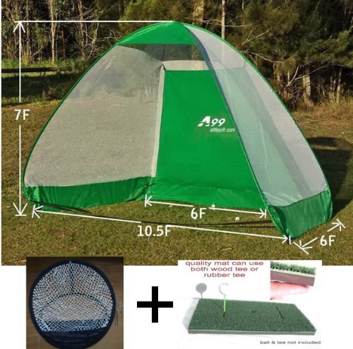 POP up A99 Golf Practice NET + Swing MAT + Chipping Net