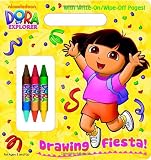Drawing Fiesta! [With 3 Double-Sided Crayons] (Dora the Explorer (Golden))